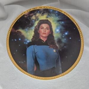 Hamilton Collection 1994 Star Trek TNG Counselor Deanna Troi Collector Plate